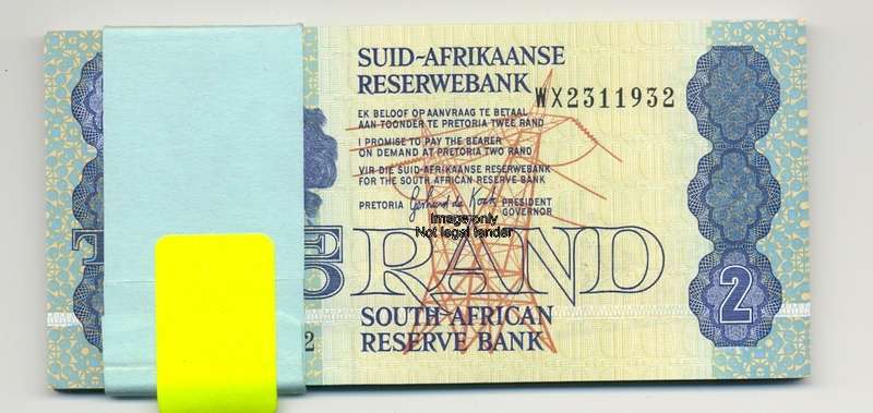 R2 1989 REPLACEMENT NOTE WX  - GPC de Kock - Uncirculated, still in paper band; Bid/note to take all