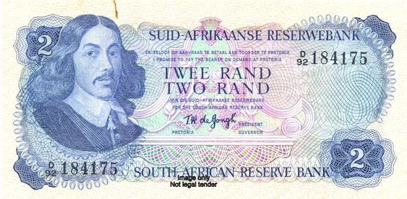 R2 type 5 second issue *** TW de Jongh *** EF *** Rusted paper clip mark