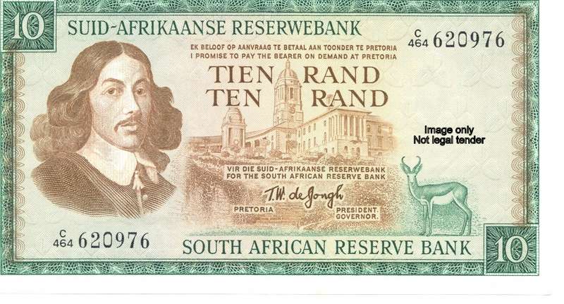 R10 3rd issue *** TW de Jongh *** EF *** Corners have folds