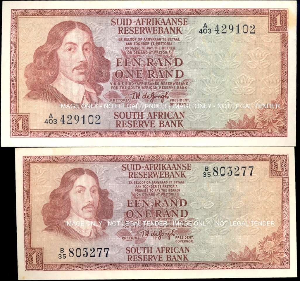 1 *** TW de Jongh *** Small and large note *** Small note has a fold