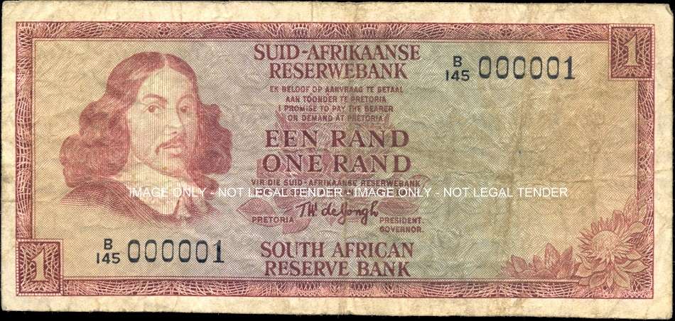 R1 Second issue *** TW de Jongh *** Number 000001 *** What a number