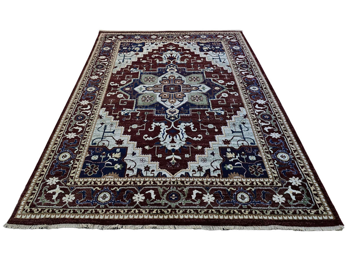 Maroon Persian Design Machine Made Carpet - 290 x 200 CM