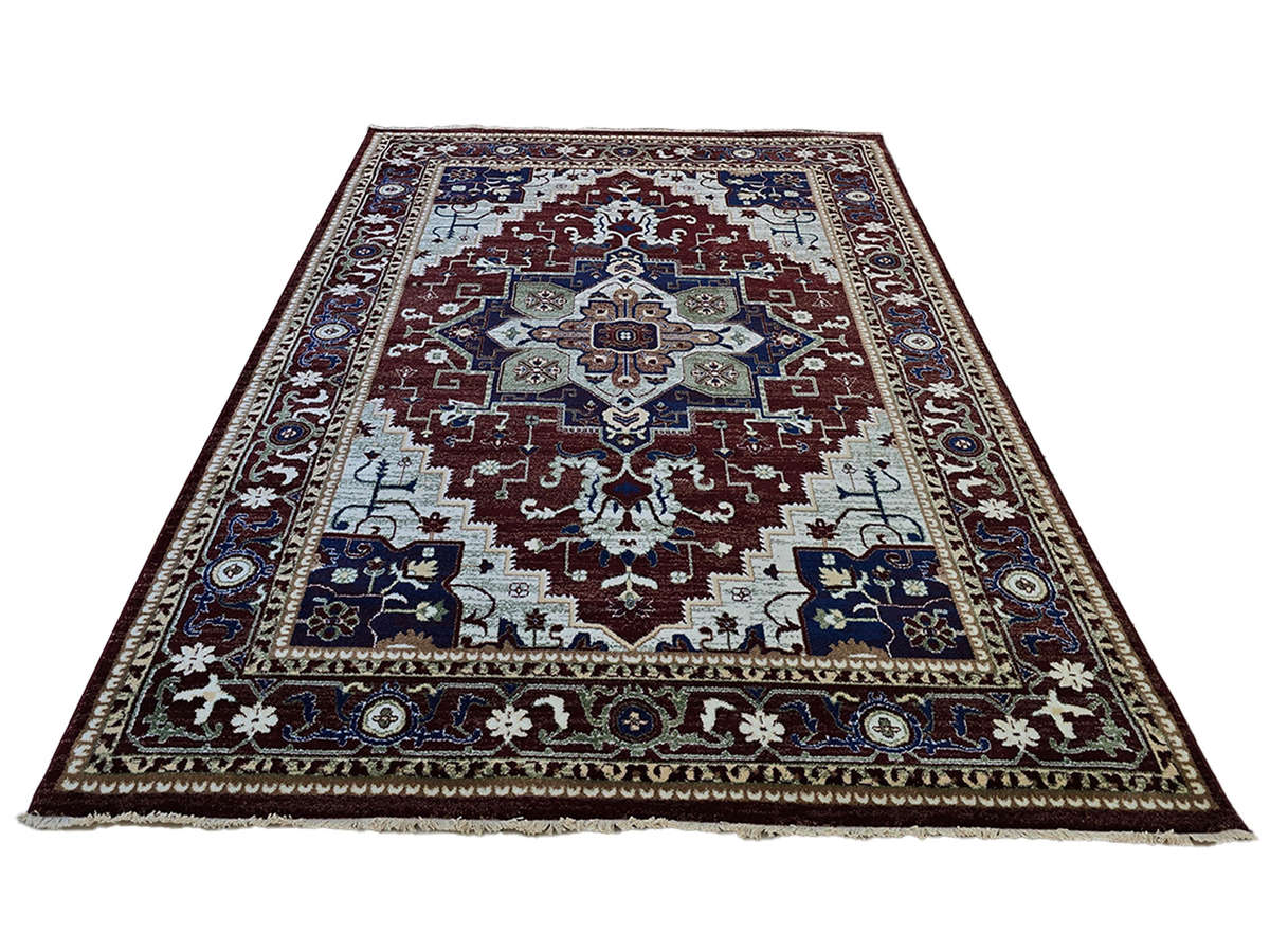Maroon Persian Design Machine Made Carpet - 290 x 200 CM