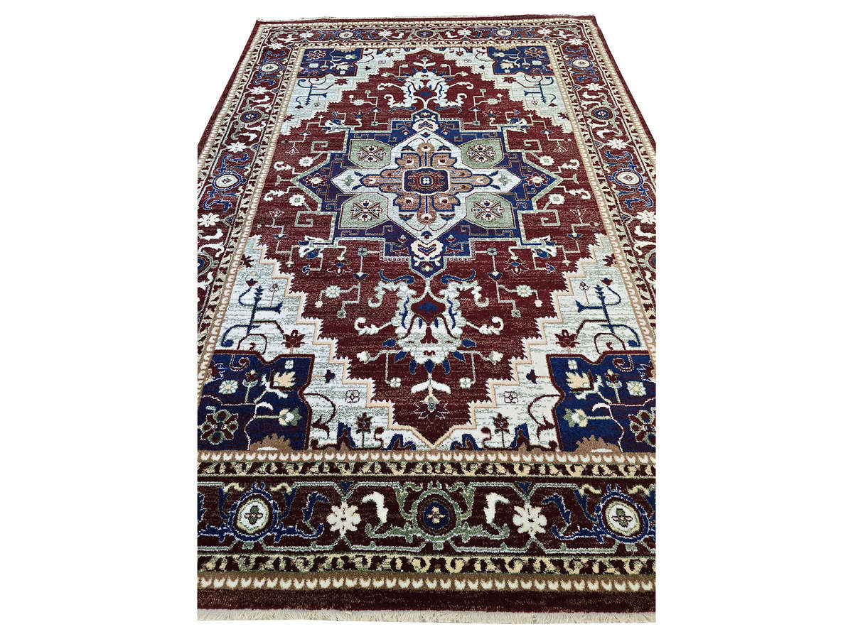 Maroon Persian Design Machine Made Carpet - 290 x 200 CM