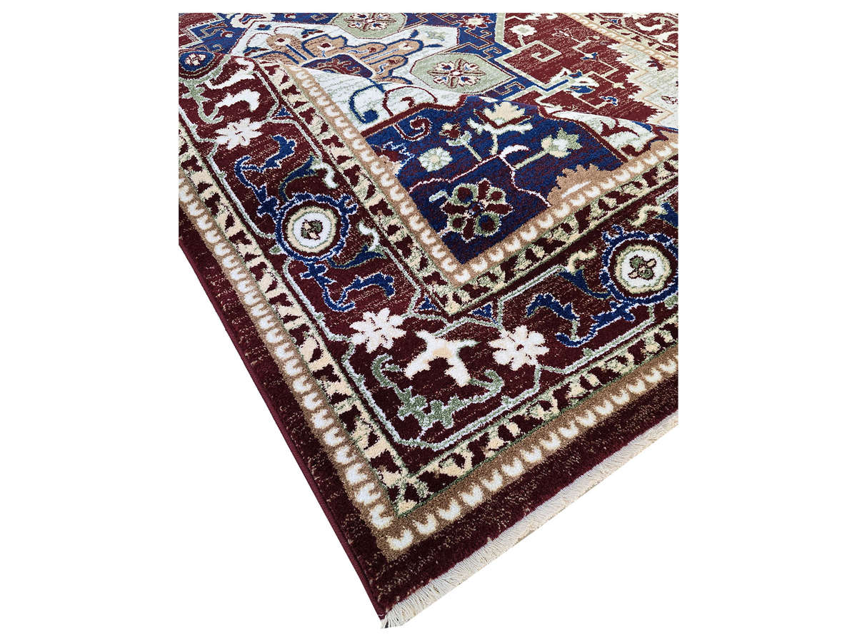 Maroon Persian Design Machine Made Carpet - 290 x 200 CM