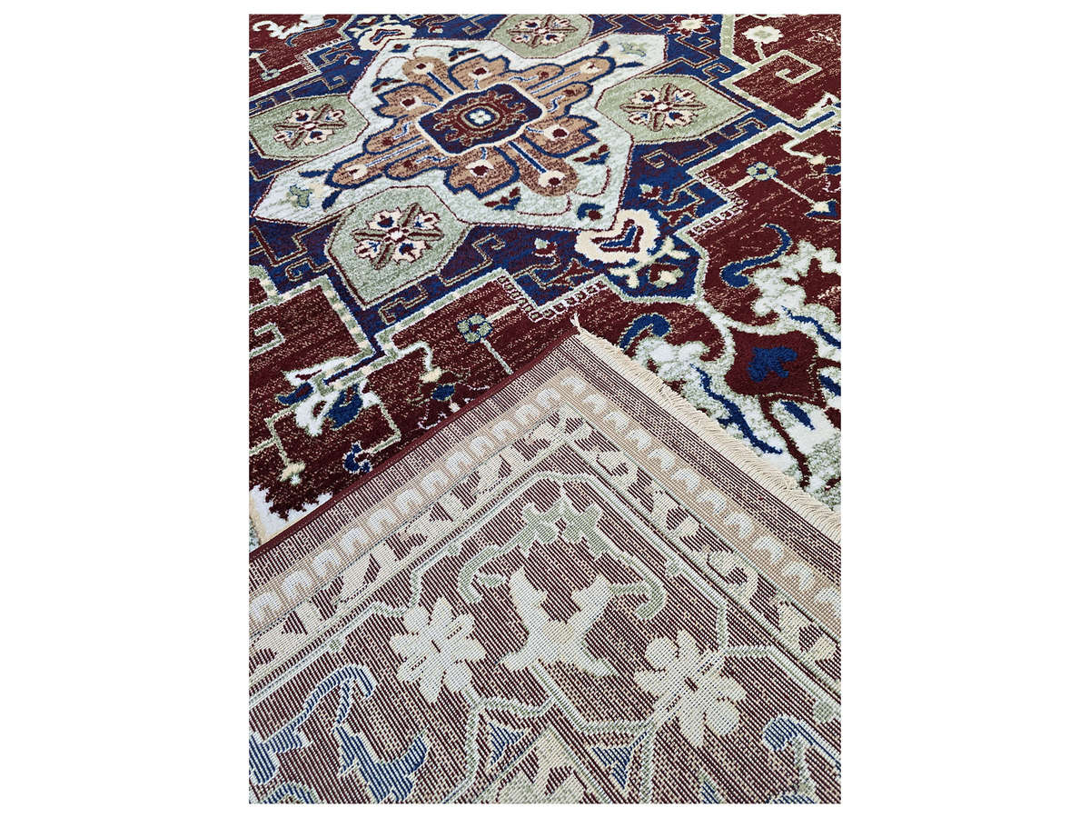 Maroon Persian Design Machine Made Carpet - 290 x 200 CM
