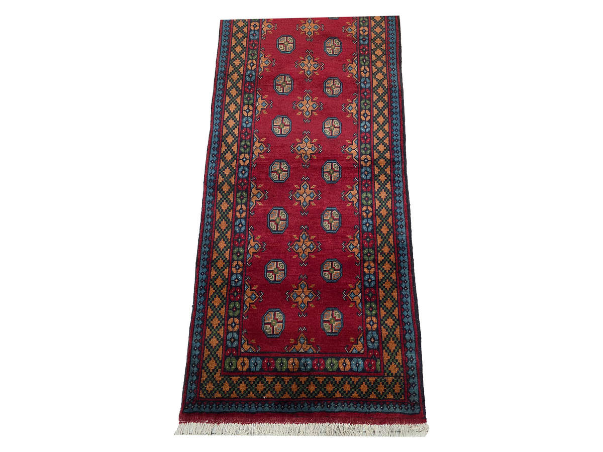 Gorgeous Afghan Kunduz Carpet Runner - 251x83cm