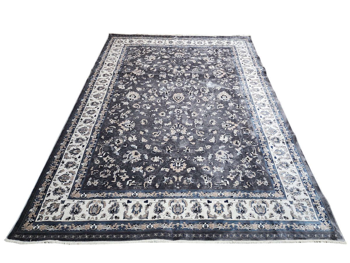 Large Grey Persian Style Carpet  Turkish Machine Made 400x300cm