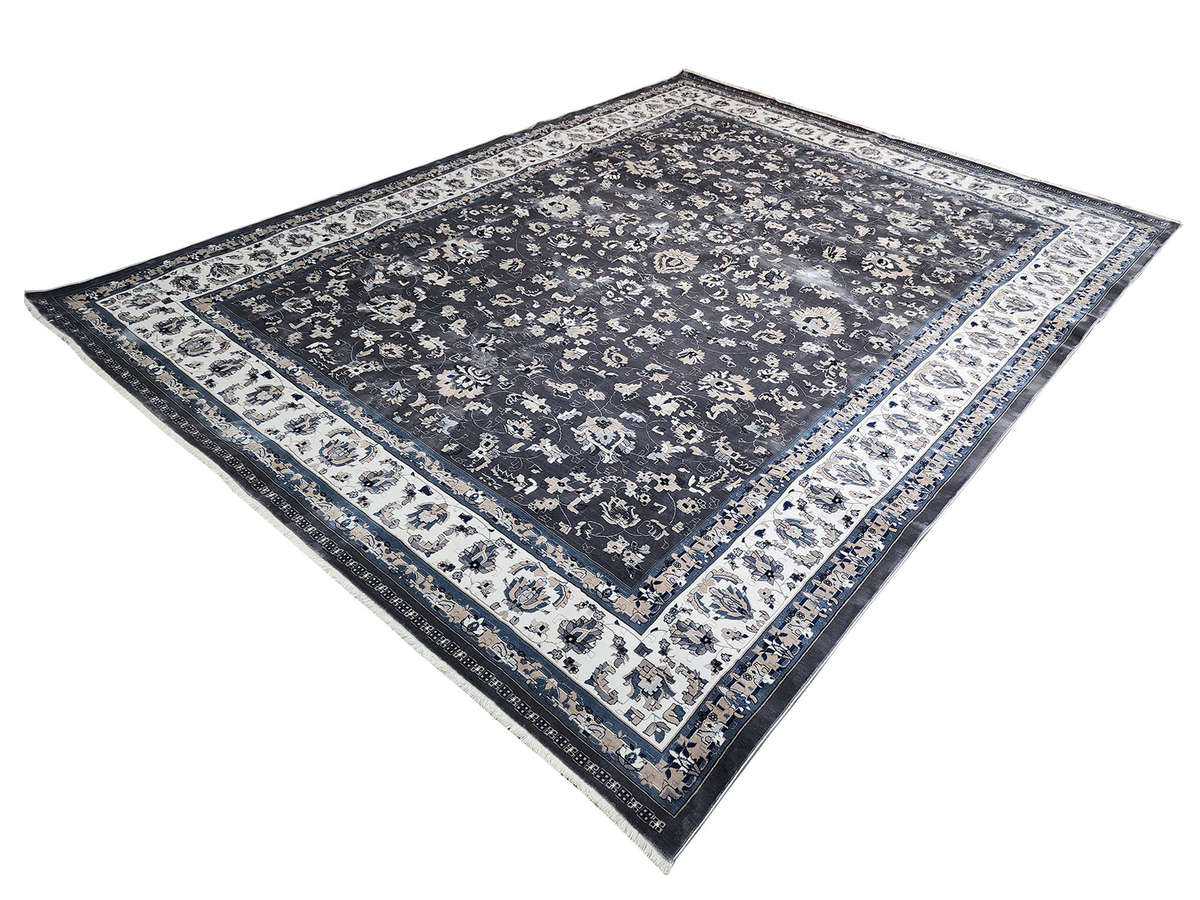 Large Grey Persian Style Carpet  Turkish Machine Made 400x300cm