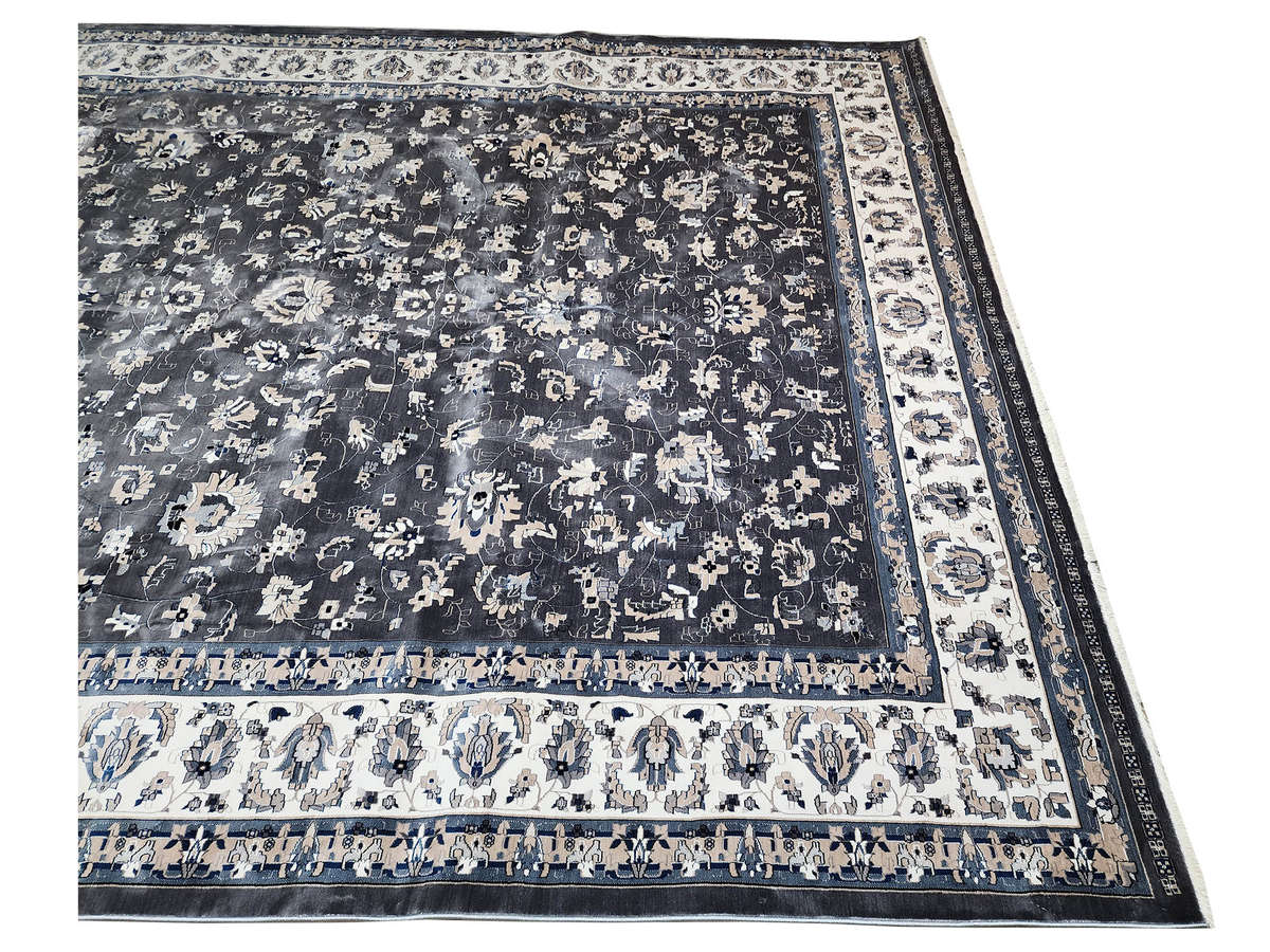 Large Grey Persian Style Carpet  Turkish Machine Made 400x300cm