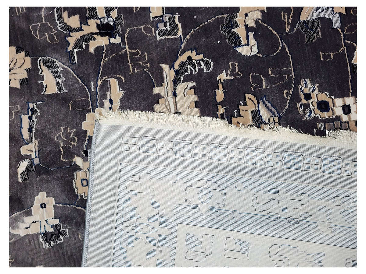 Large Grey Persian Style Carpet  Turkish Machine Made 400x300cm
