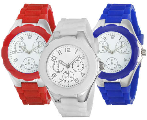 Stunning FMD BY Fossil Jellybean White Dial Silicone Strap Ladies Watch