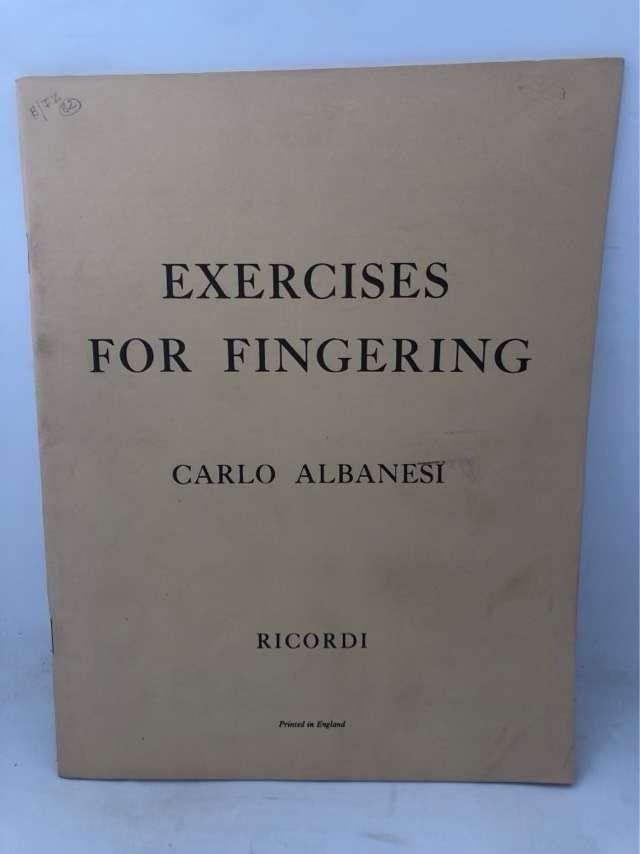 Exercises for Fingering - Carlo Albanesi
