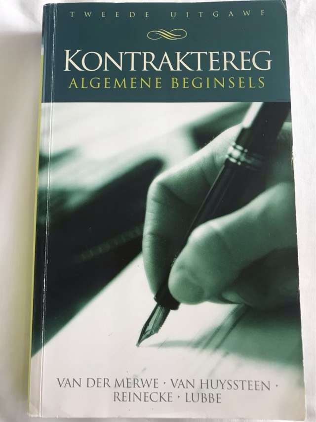 Kontraktereg, algemene beginsels - Van Der Merwe en Ander