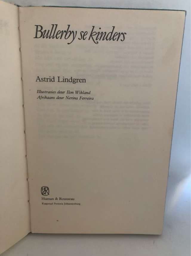 Bullerby se Kinders - Astrid Lindgren