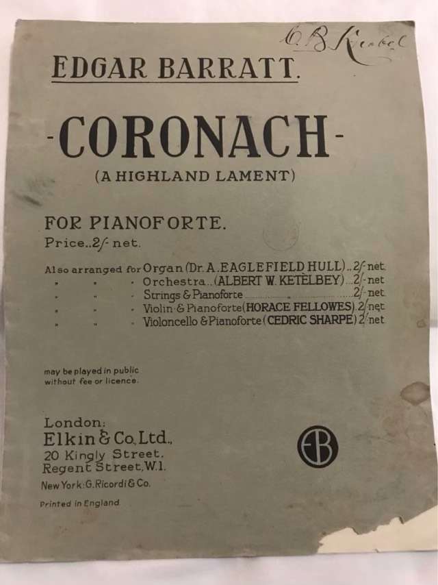 Coronach - Edgar Barratt