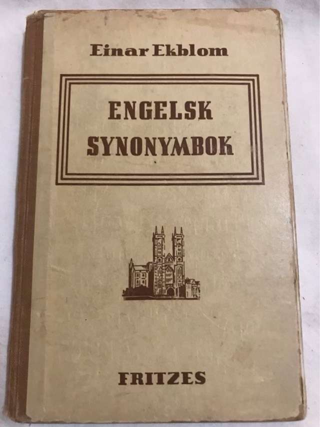 Engelsk Synonymbok - Einar Ekblom