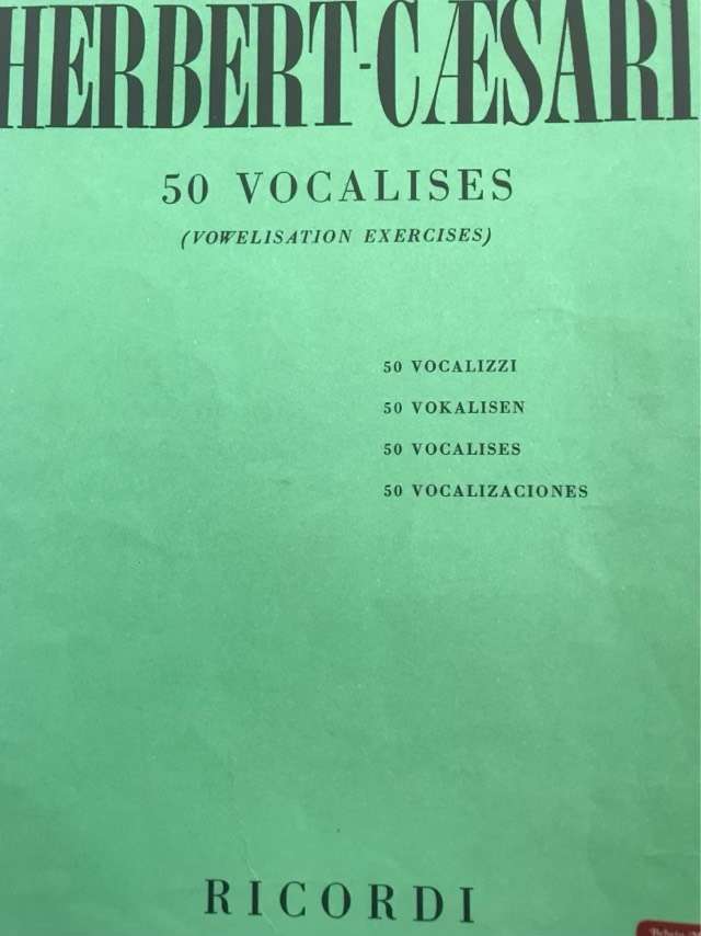 Herbert-Caesari 50 Vocalises, Vowelisation Exercises - Ricordi