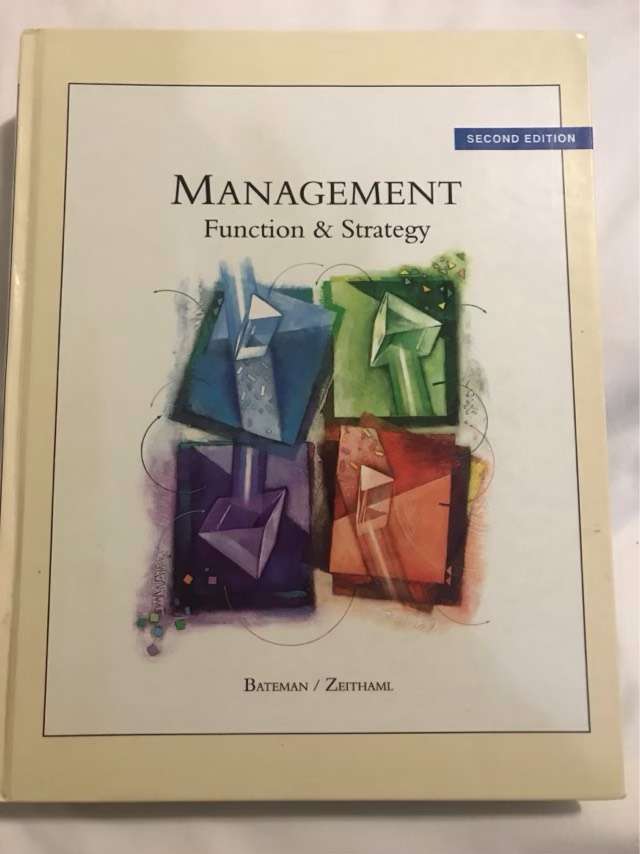 Management, Function & Strategy - Thomas S. Bateman, Carl P. Zeithaml