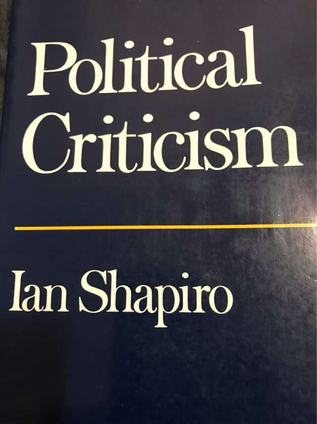Political Criticism - Ian Shapiro