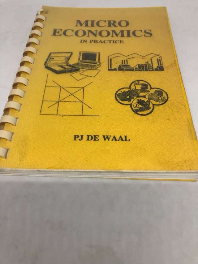 Micro Economicsin Practice - P.J.De Waal