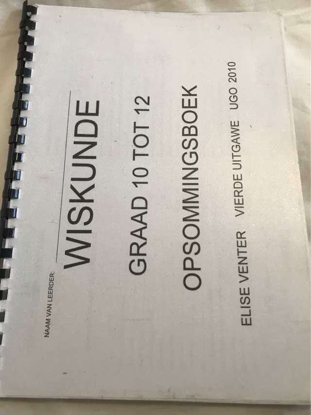 WiskundeGraad 10-12 - Elise Venter