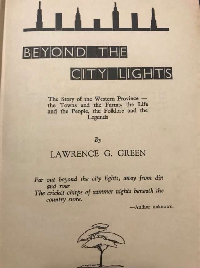Beyond the City Lights - Lawrence G. Green