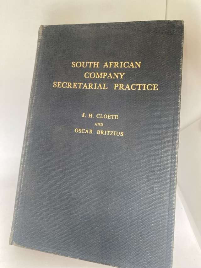South African Company Secretarial Practice - J.H.Cloete