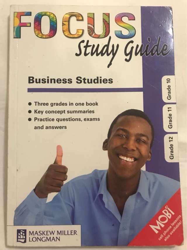 Focus Study Guide, Business Studies : Grade 10, Grade 11, Grade 12 - A.Chanderdeo and other