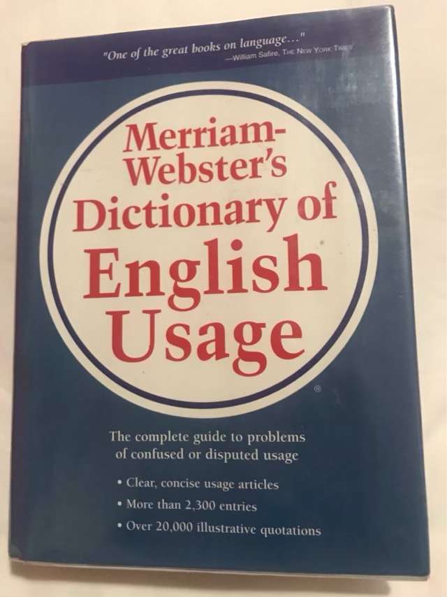 Merriam-Webster's Dictionary of English Usage - Merriam Webster