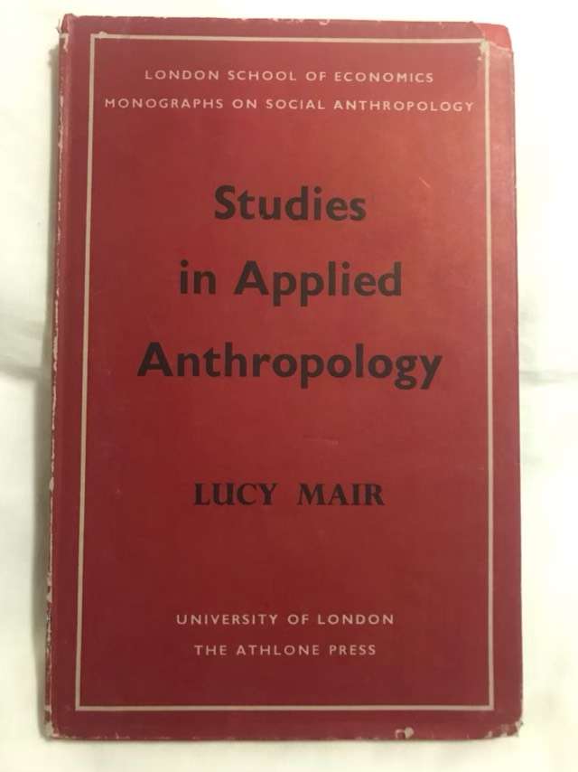 Studies in Applied Anthropology - Lucy Mair