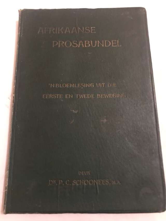 Afrikaanse Prosabundel, 1922 - P.C.Schoonees