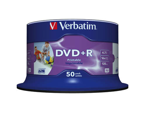 VERBATIM DVD+R SL PRINTABLE SPIN 50P