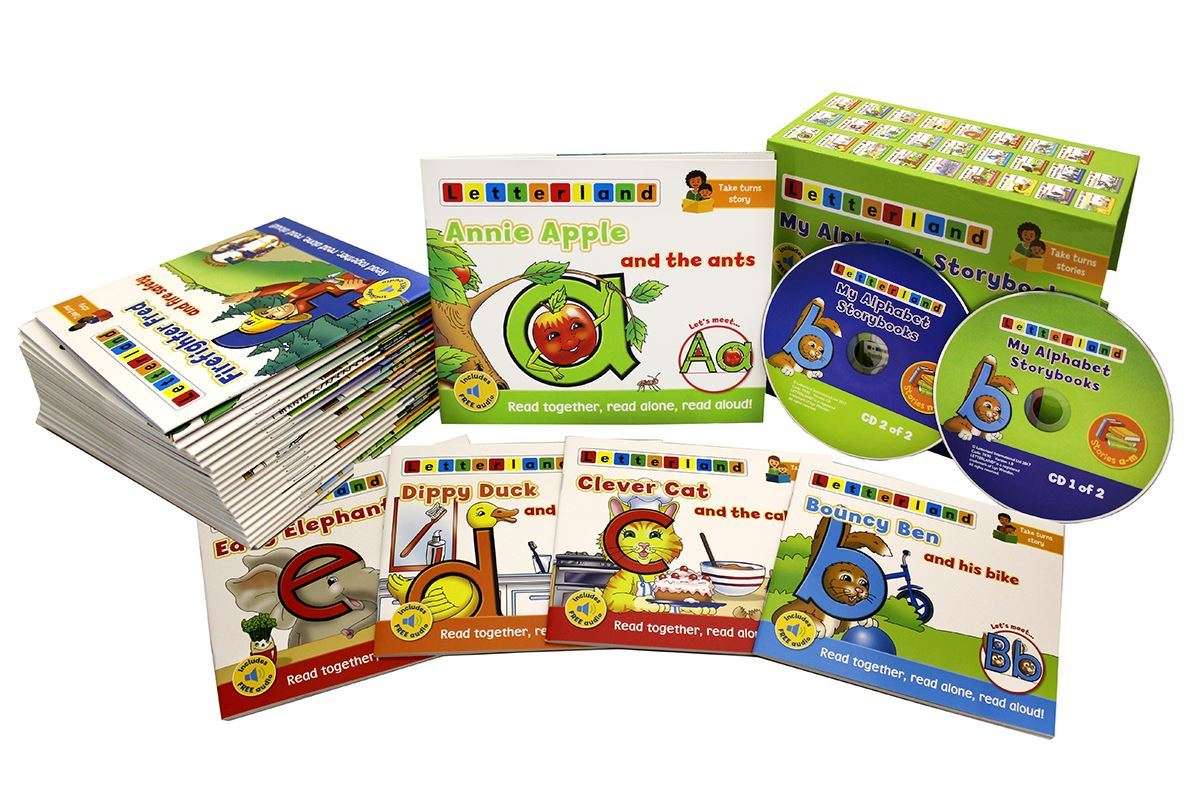Letterland My Alphabet Storybooks 26 Book + Cd Collection Box-Set