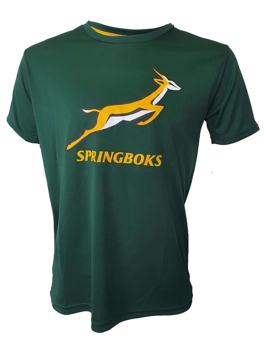 Mens T Shirt Springboks Poly
