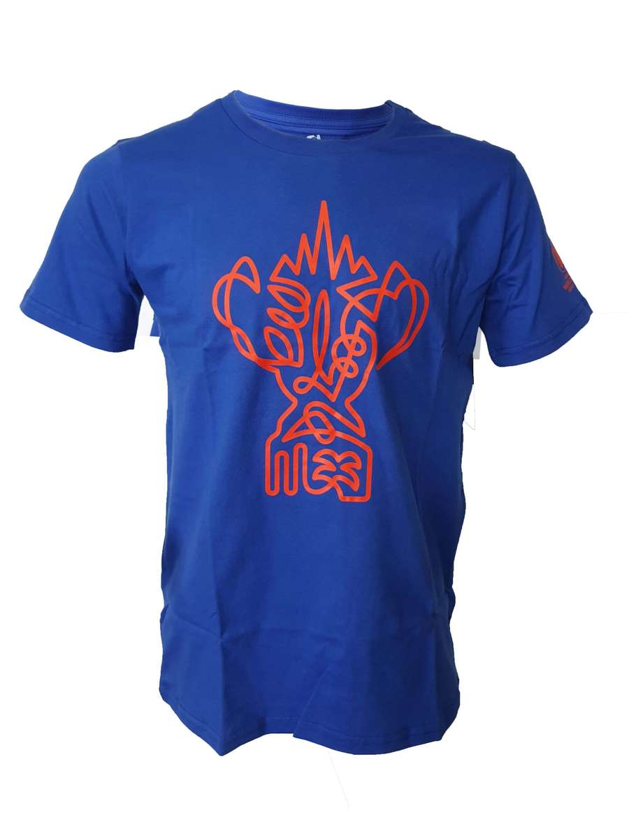 Mens T Shirt Rugby World Cup 23 Trophy Blue