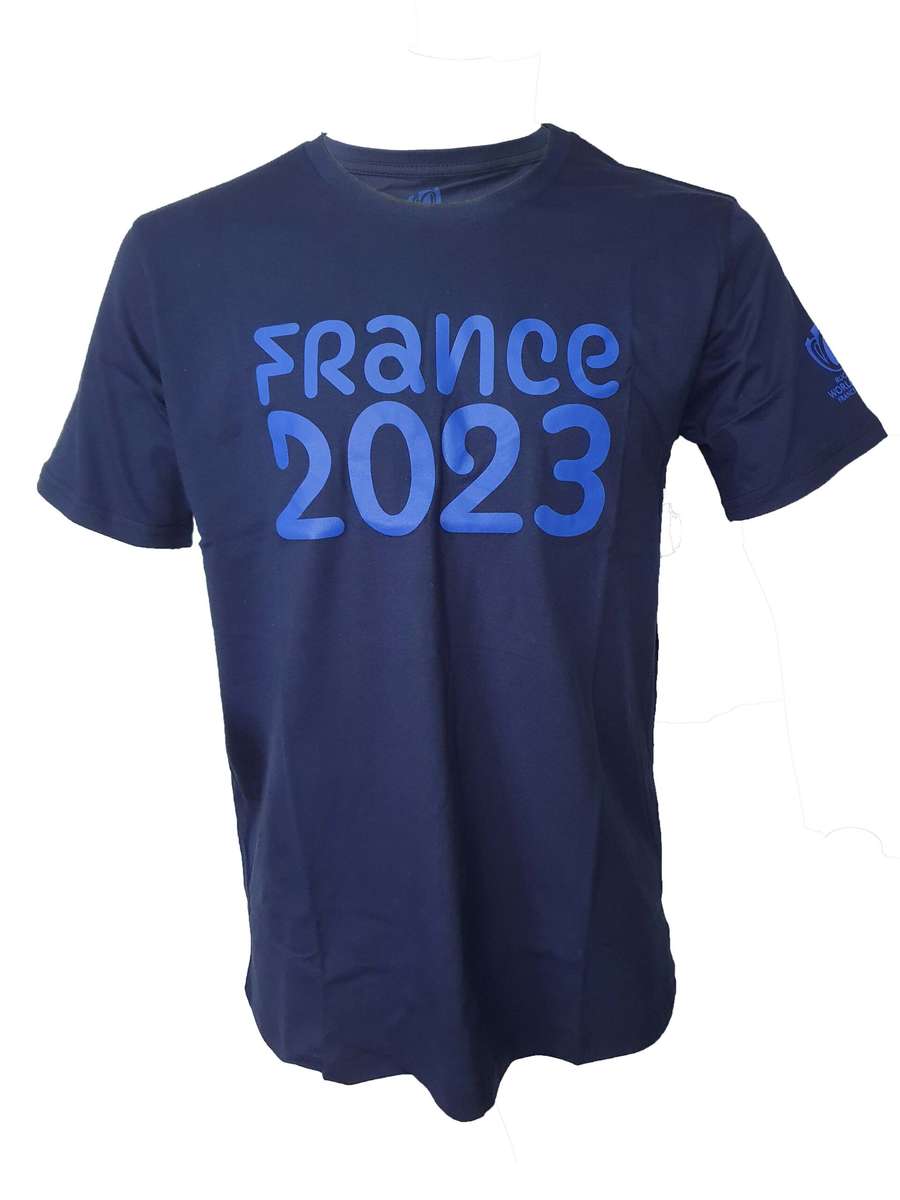 Mens T Shirt  Rugby World Cup 23 In France Blue