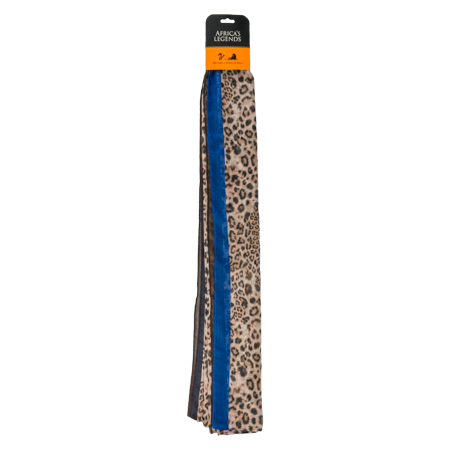 Scarf Cheetah Blue Brown South Africa Flag