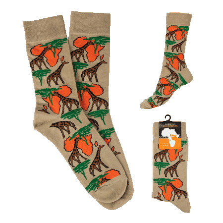 Sock Giraffe Moa South Africa Flag