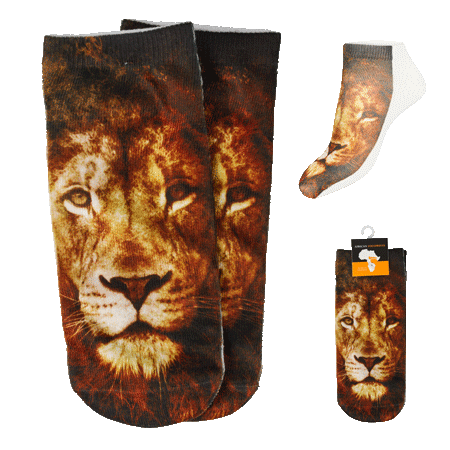 Socks Secret Lion Face South Africa Flag
