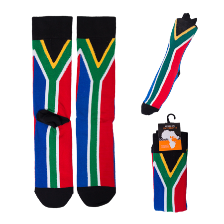 Sock South Africa Flag Black South Africa Flag