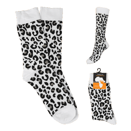 Sock Leopard Print South Africa Flag