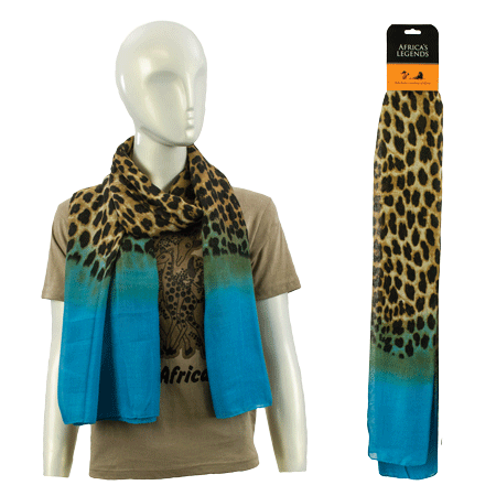 Scarf Duo Turq Large South Africa Flag