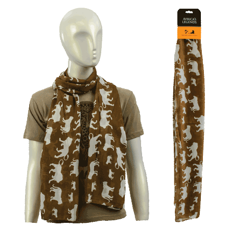 Scarf Lion Brown Large South Africa Flag