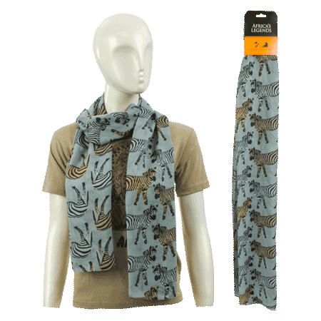 Scarf Zebra Grey South Africa Flag