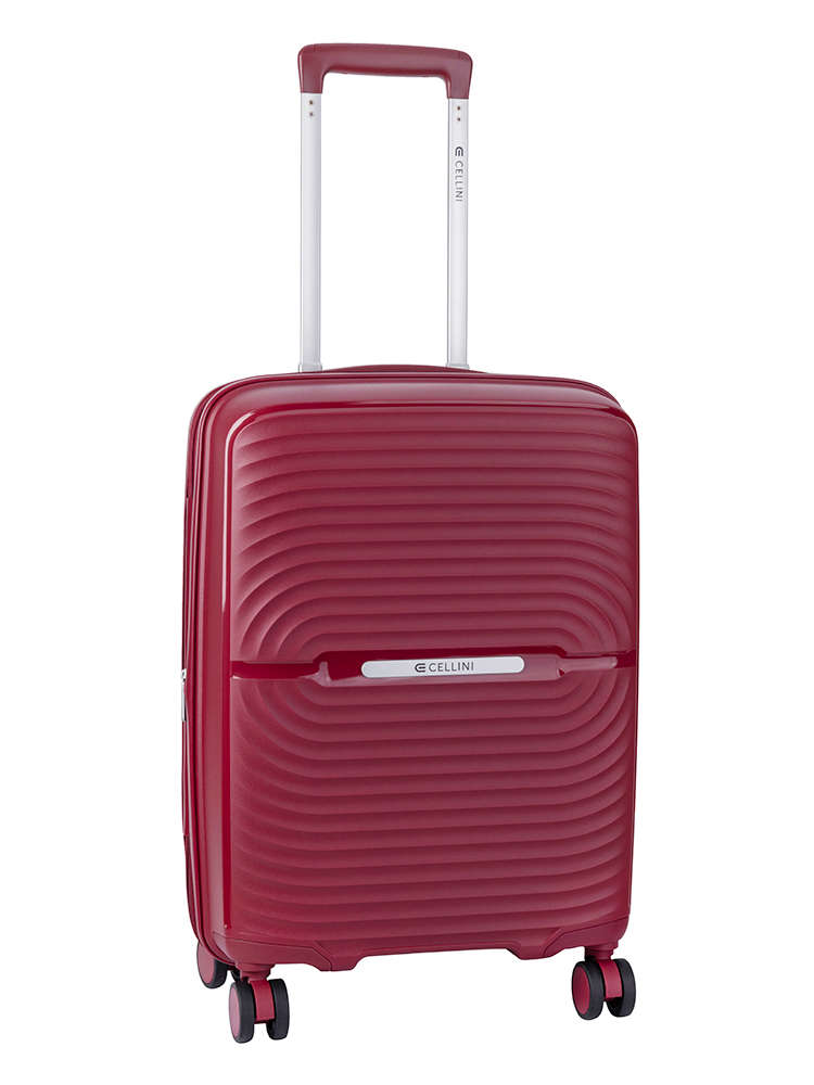 Cellini Sonic Carry On 4 Wheel Trolley - Burgundy