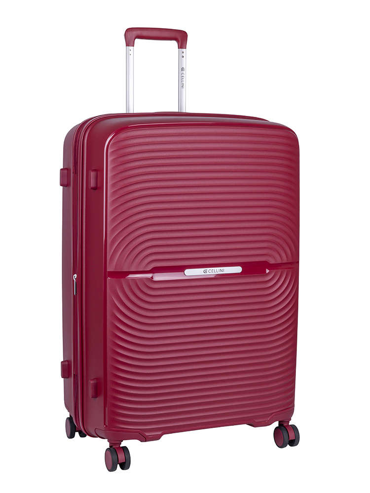 Cellini Sonic Large 4 Wheel Trolley - Burgundy