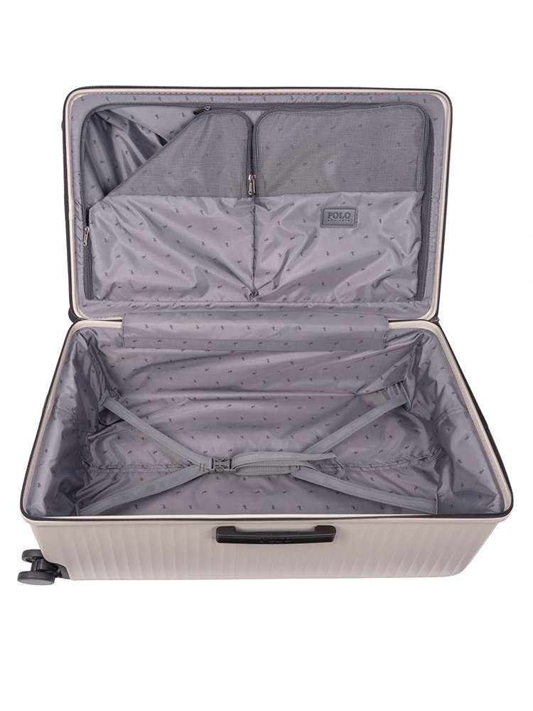 Polo Rover Large 4 Wheel Trolley Trunk - Cashmere