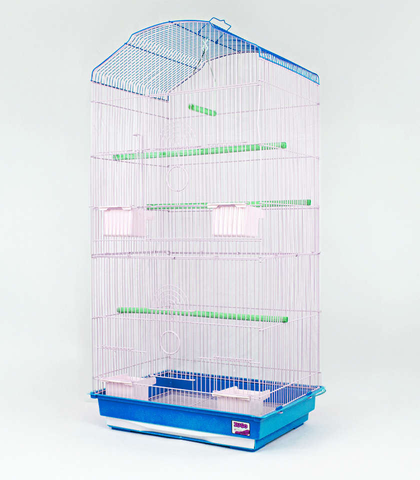 Aviary Bird Cage 7  48x37x95cm  Blue | Zugo | Extra Large Blue Aviary Cage for Birds