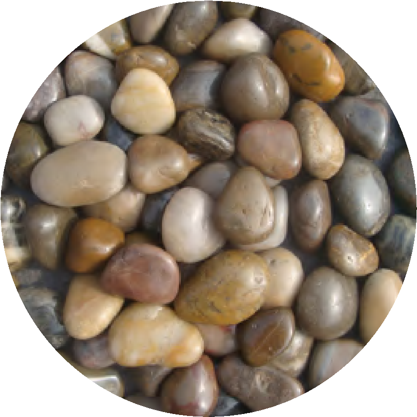 Riverbank Pebble Fish Tank Substrate Stones  0.5-1cm  1kg Bag | Oceanmax | Smooth Natural A...